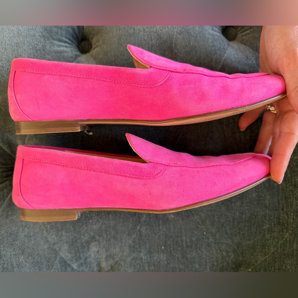 J Crew Pink Suede Loafers, size 8, excellent condition - Picture 3 of 7